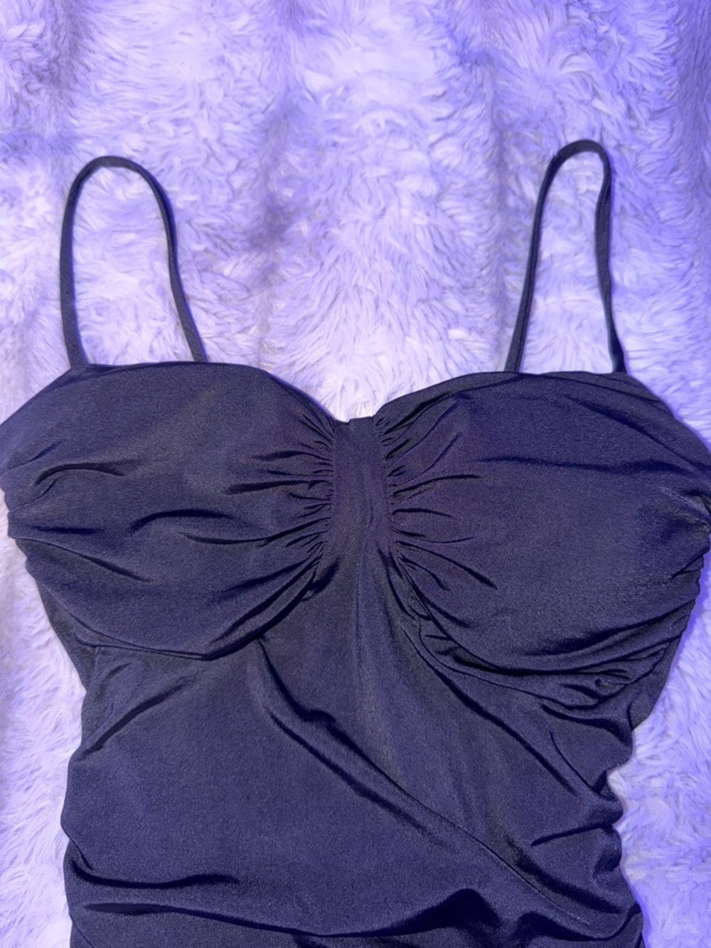 Windsor Runched Black Formal Dress - Picture 3 of 5